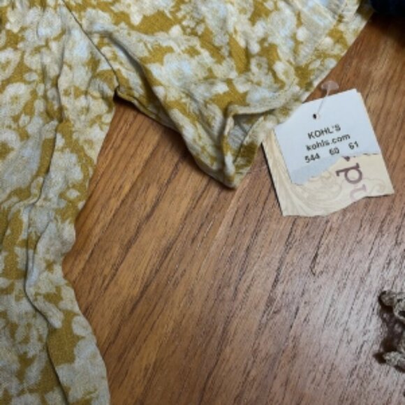 Rewind Floral Smock Size XS Yellow - Picture 3 of 3